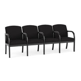 Weston Waiting Reception 4 Seat Tandem Seating Wood Frame