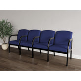 Weston Waiting Reception 4 Seat Tandem Seating Wood Frame