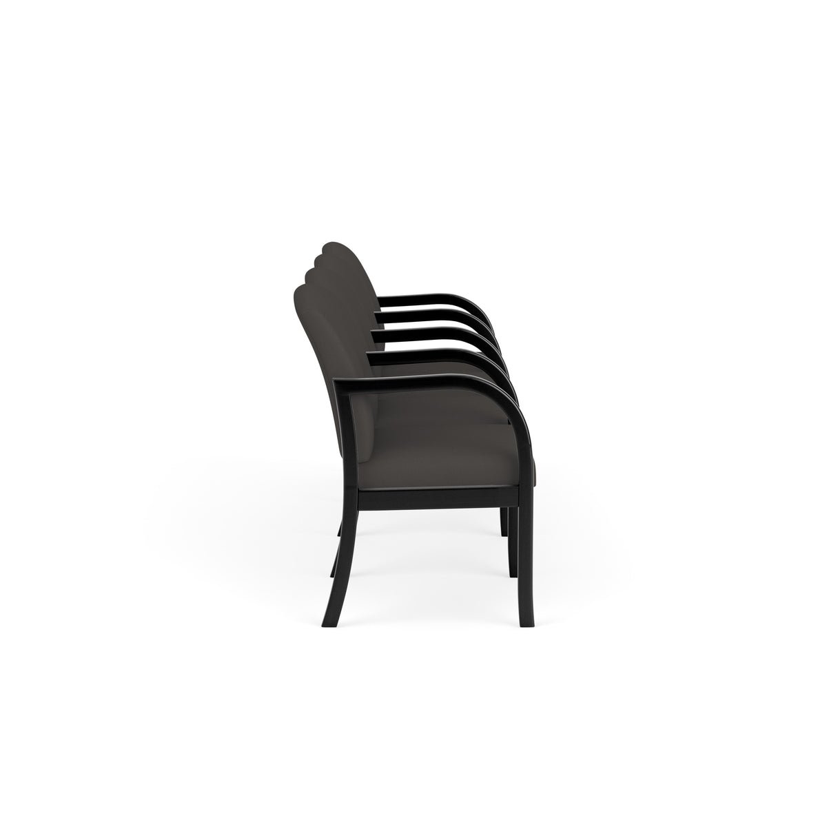 Weston Waiting Reception 4 Seat Tandem Seating Wood Frame