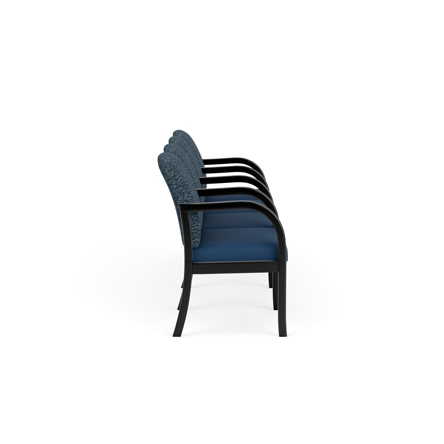 Weston Waiting Reception 4 Seat Tandem Seating Wood Frame