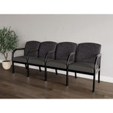 Weston Waiting Reception 4 Seat Tandem Seating Wood Frame