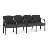 Weston Waiting Reception 4 Seat Tandem Seating Wood Frame