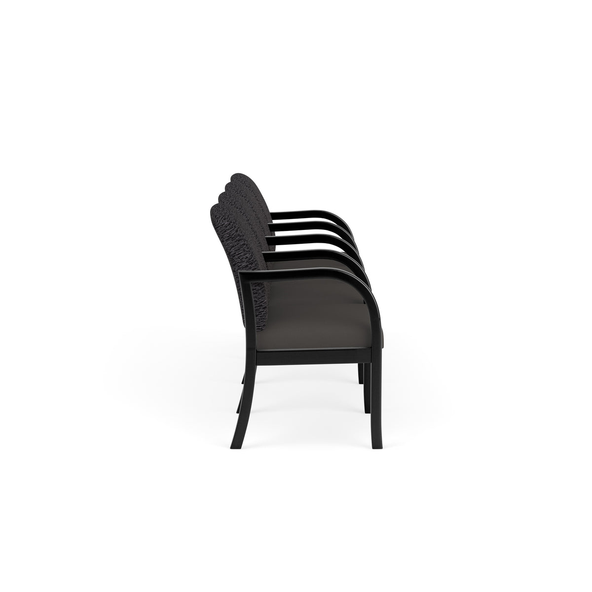 Weston Waiting Reception 4 Seat Tandem Seating Wood Frame