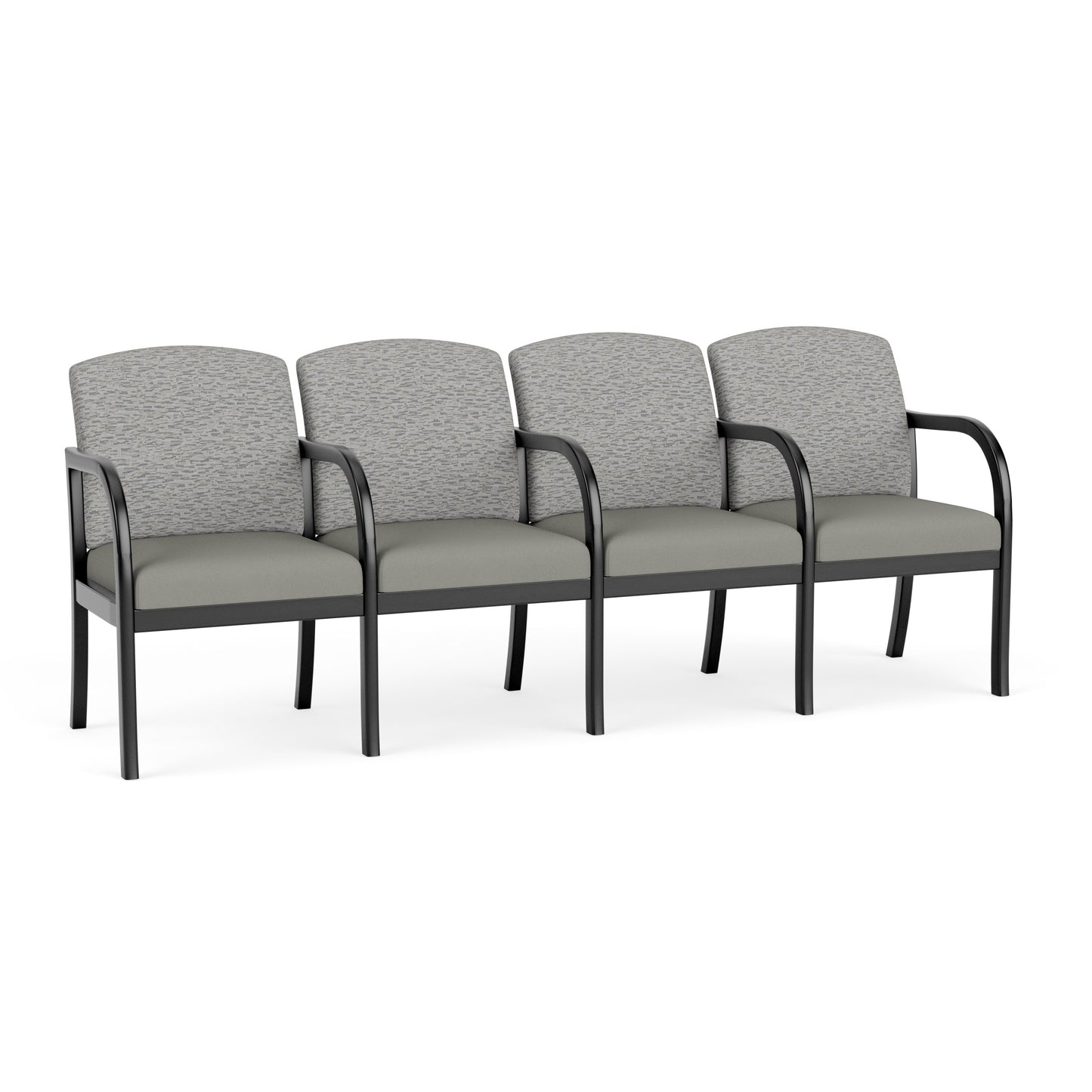 Weston Waiting Reception 4 Seat Tandem Seating Wood Frame