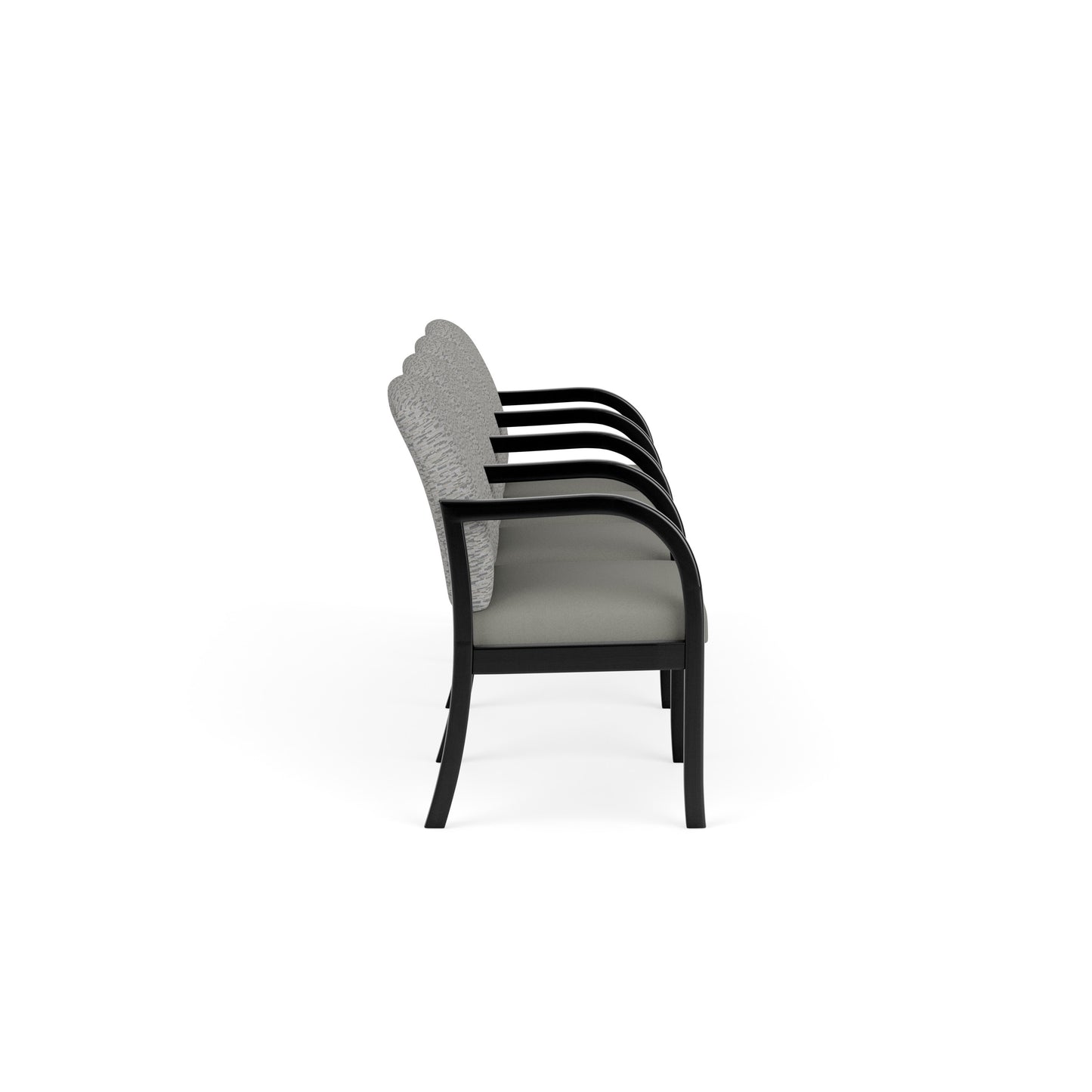 Weston Waiting Reception 4 Seat Tandem Seating Wood Frame