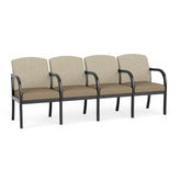 Weston Waiting Reception 4 Seat Tandem Seating Wood Frame