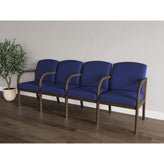 Weston Waiting Reception 4 Seat Tandem Seating Wood Frame