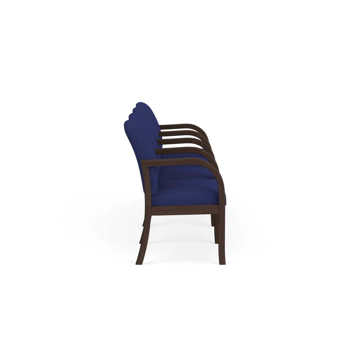 Weston Waiting Reception 4 Seat Tandem Seating Wood Frame