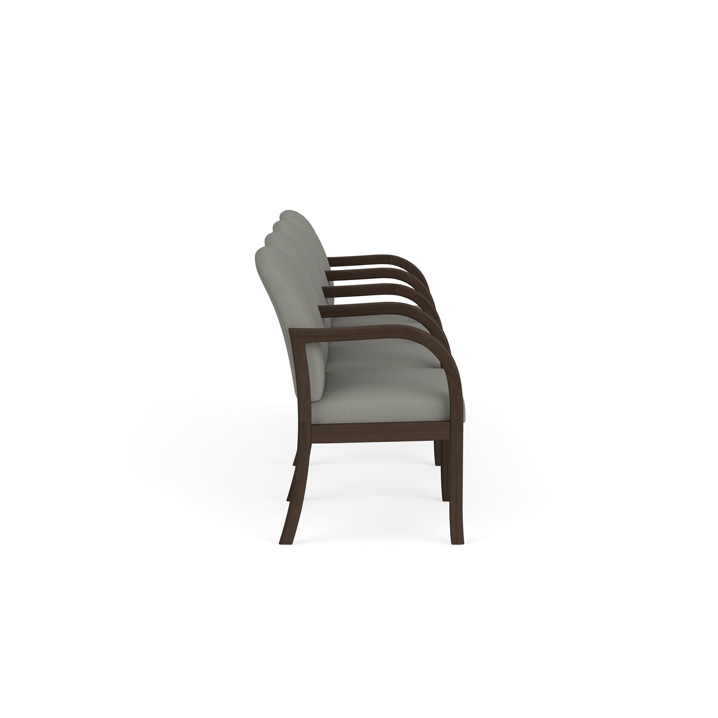 Weston Waiting Reception 4 Seat Tandem Seating Wood Frame