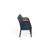 Weston Waiting Reception 4 Seat Tandem Seating Wood Frame