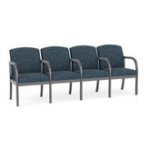 Weston Waiting Reception 4 Seat Tandem Seating Wood Frame