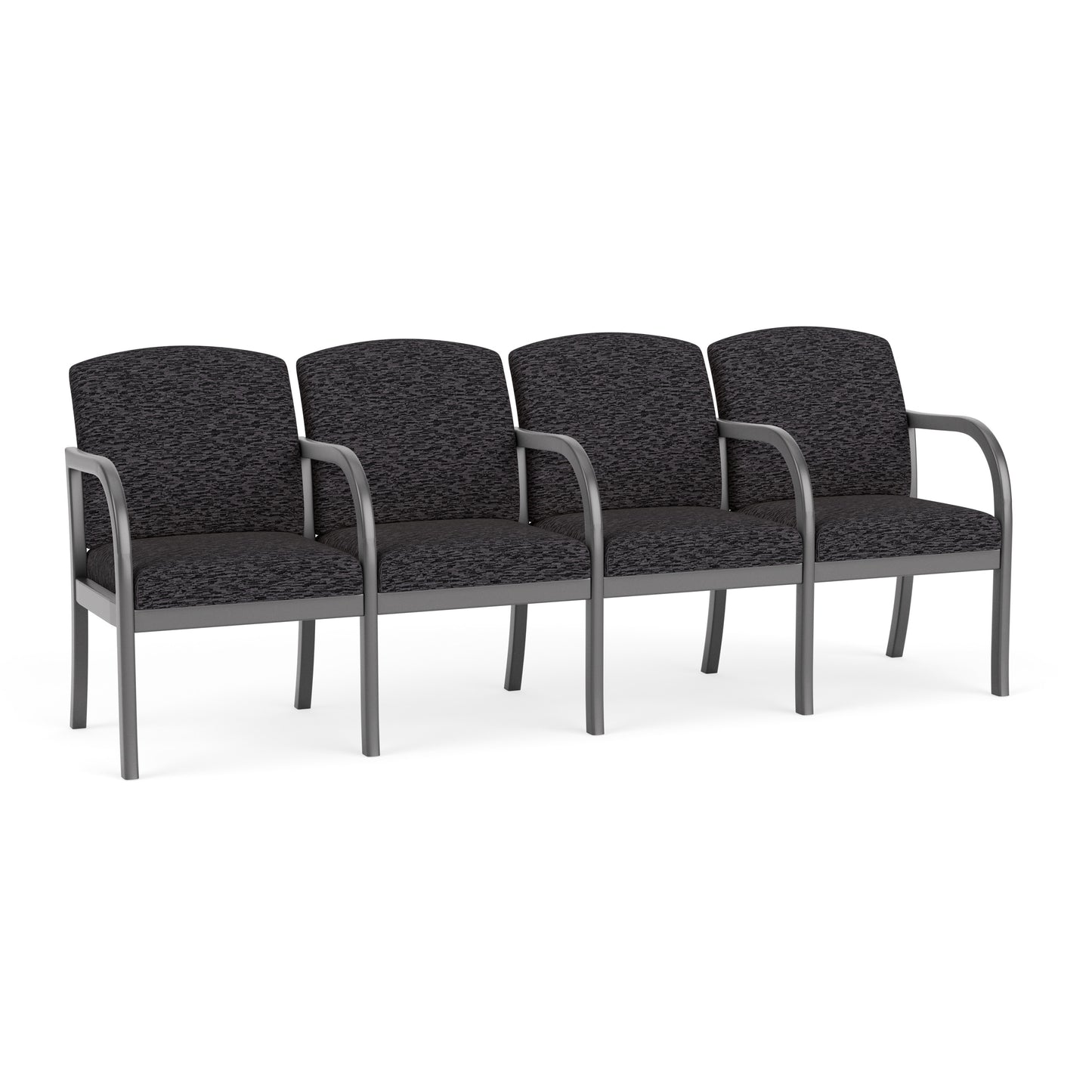 Weston Waiting Reception 4 Seat Tandem Seating Wood Frame