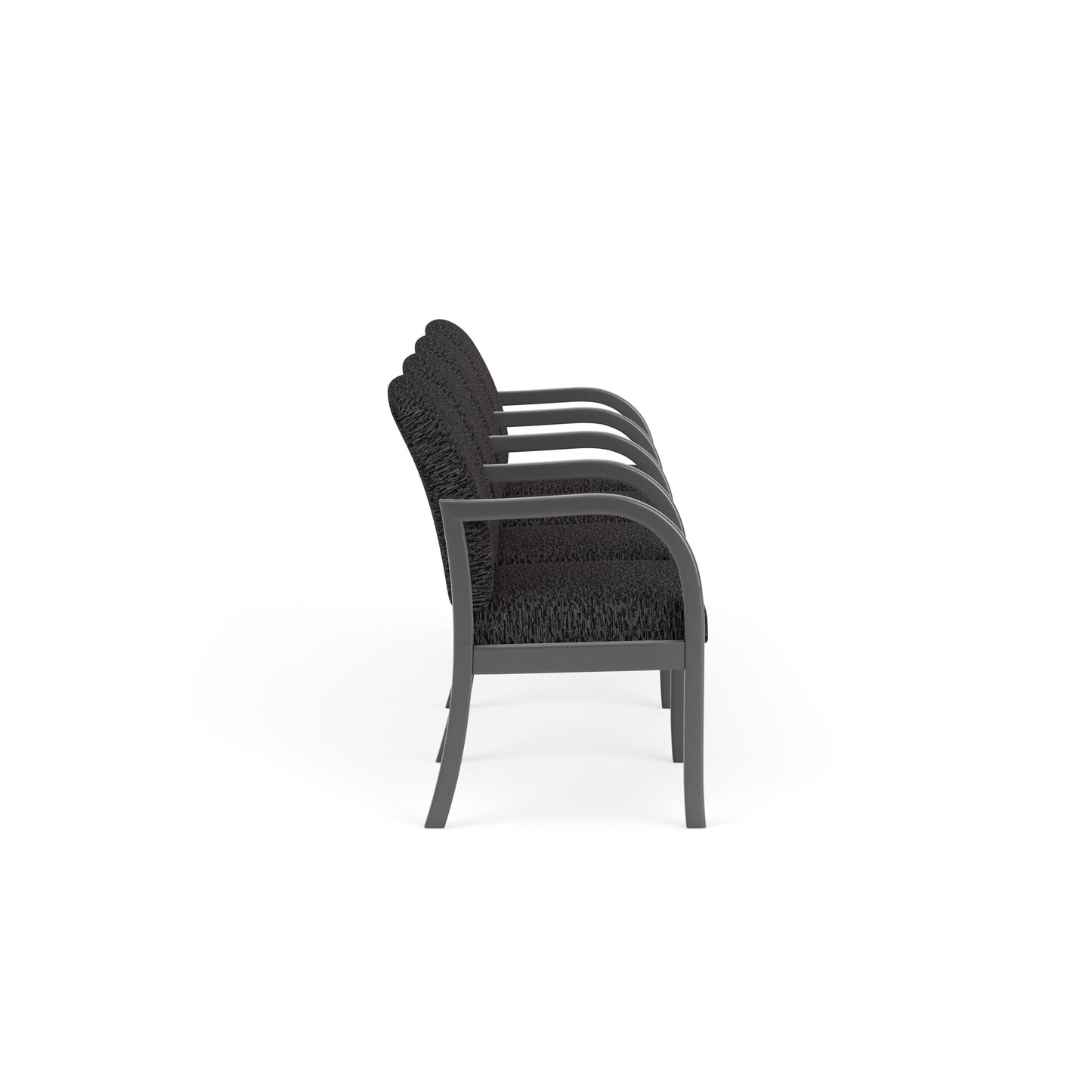 Weston Waiting Reception 4 Seat Tandem Seating Wood Frame
