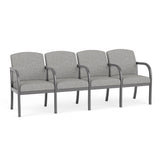 Weston Waiting Reception 4 Seat Tandem Seating Wood Frame