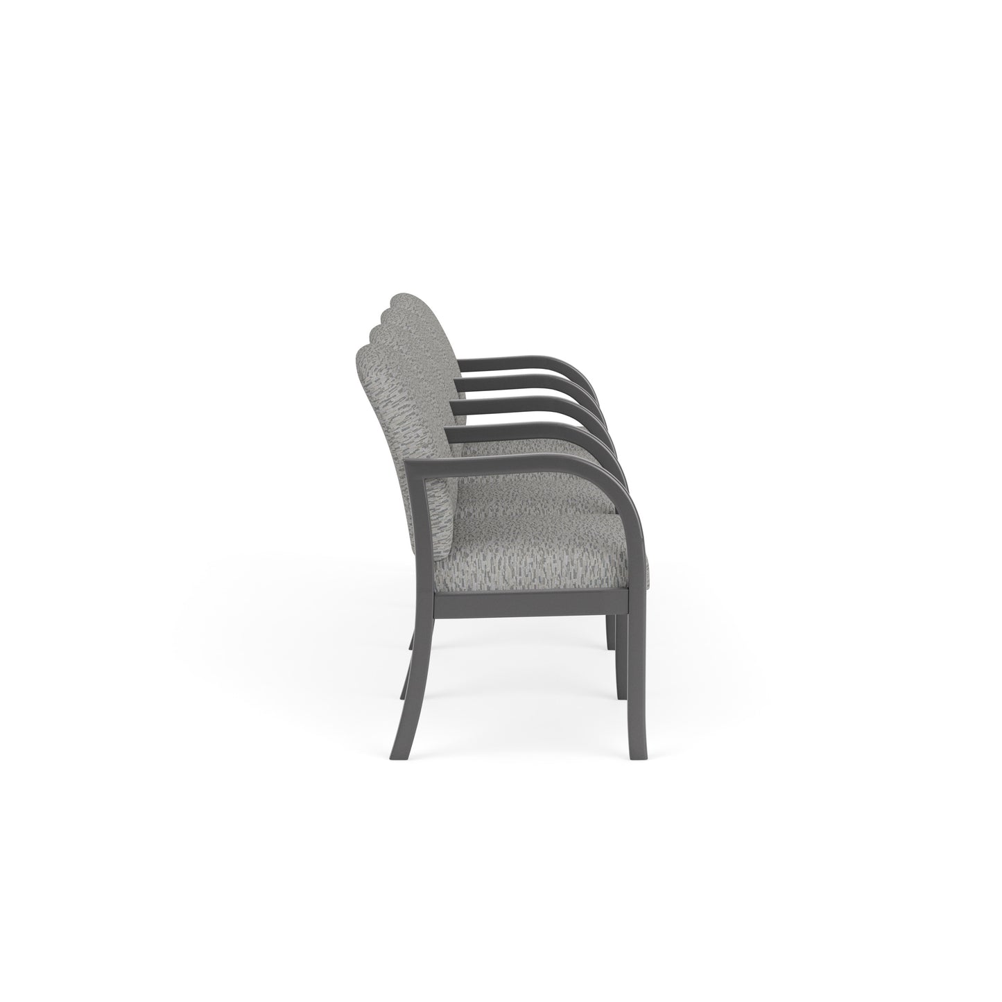 Weston Waiting Reception 4 Seat Tandem Seating Wood Frame