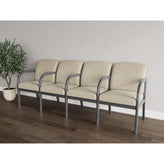 Weston Waiting Reception 4 Seat Tandem Seating Wood Frame
