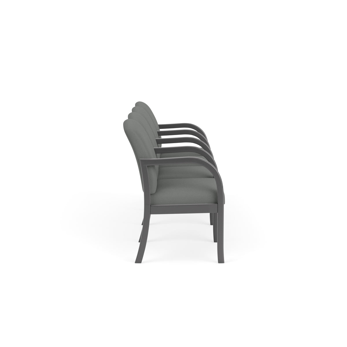 Weston Waiting Reception 4 Seat Tandem Seating Wood Frame
