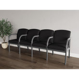 Weston Waiting Reception 4 Seat Tandem Seating Wood Frame