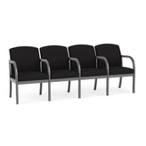 Weston Waiting Reception 4 Seat Tandem Seating Wood Frame