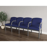 Weston Waiting Reception 4 Seat Tandem Seating Wood Frame