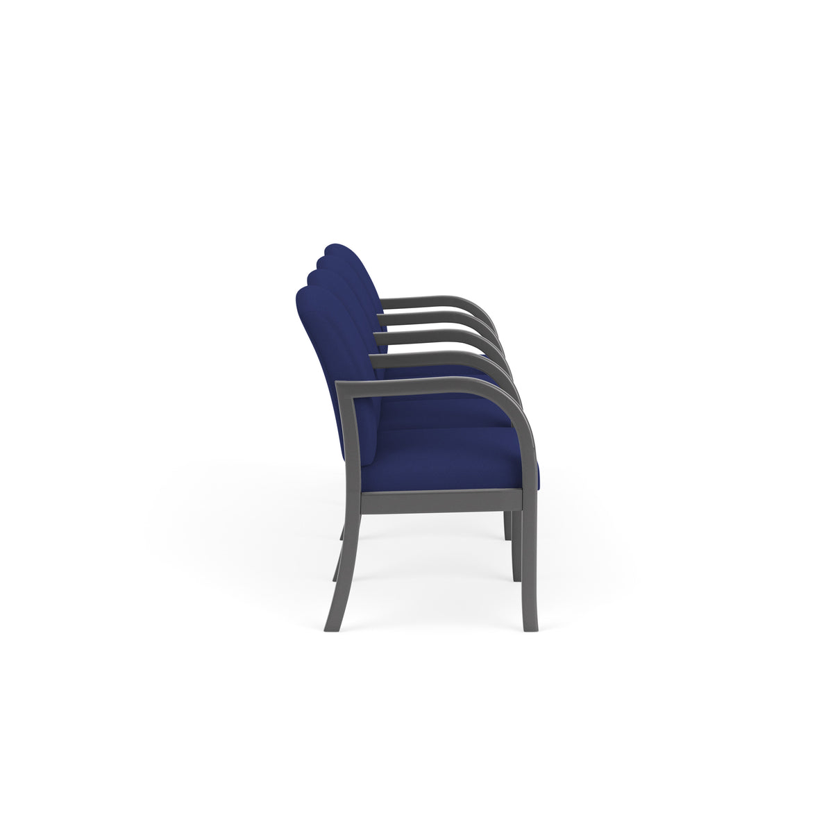 Weston Waiting Reception 4 Seat Tandem Seating Wood Frame