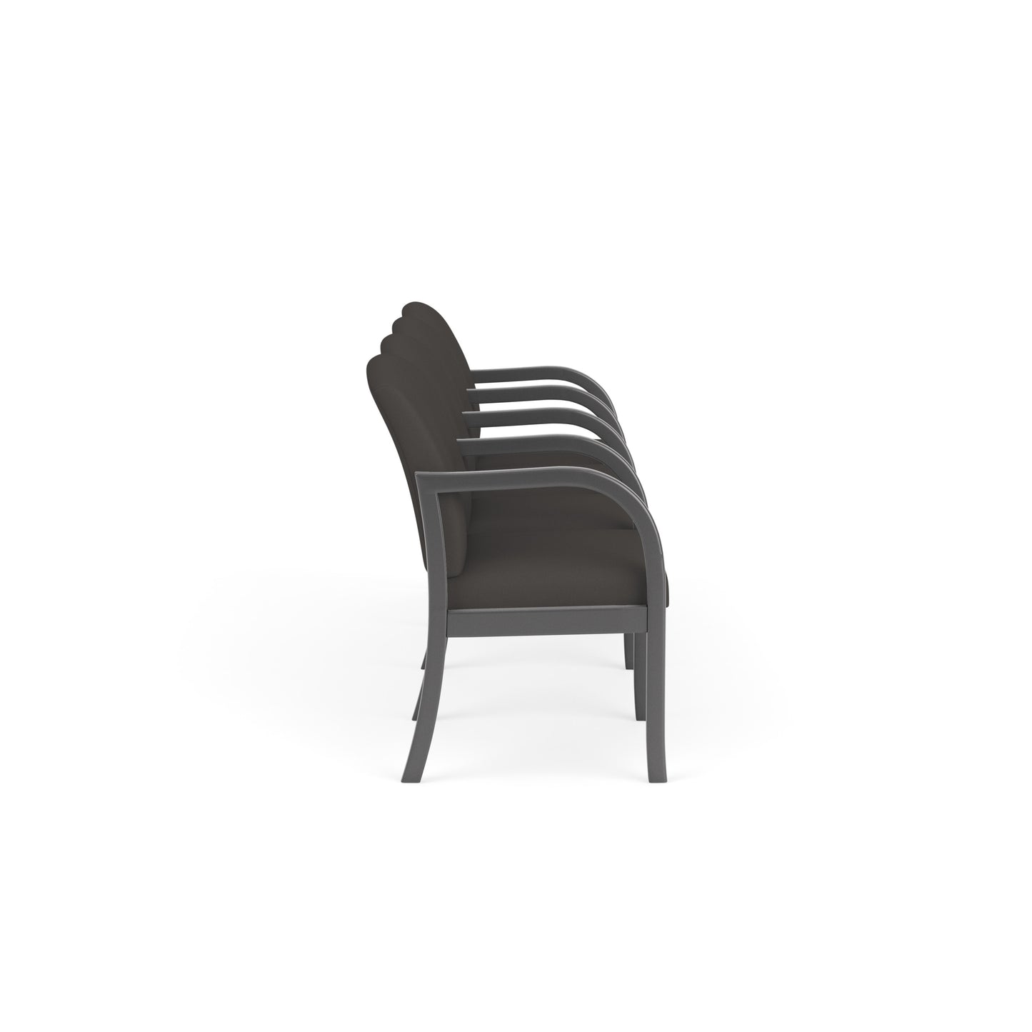 Weston Waiting Reception 4 Seat Tandem Seating Wood Frame