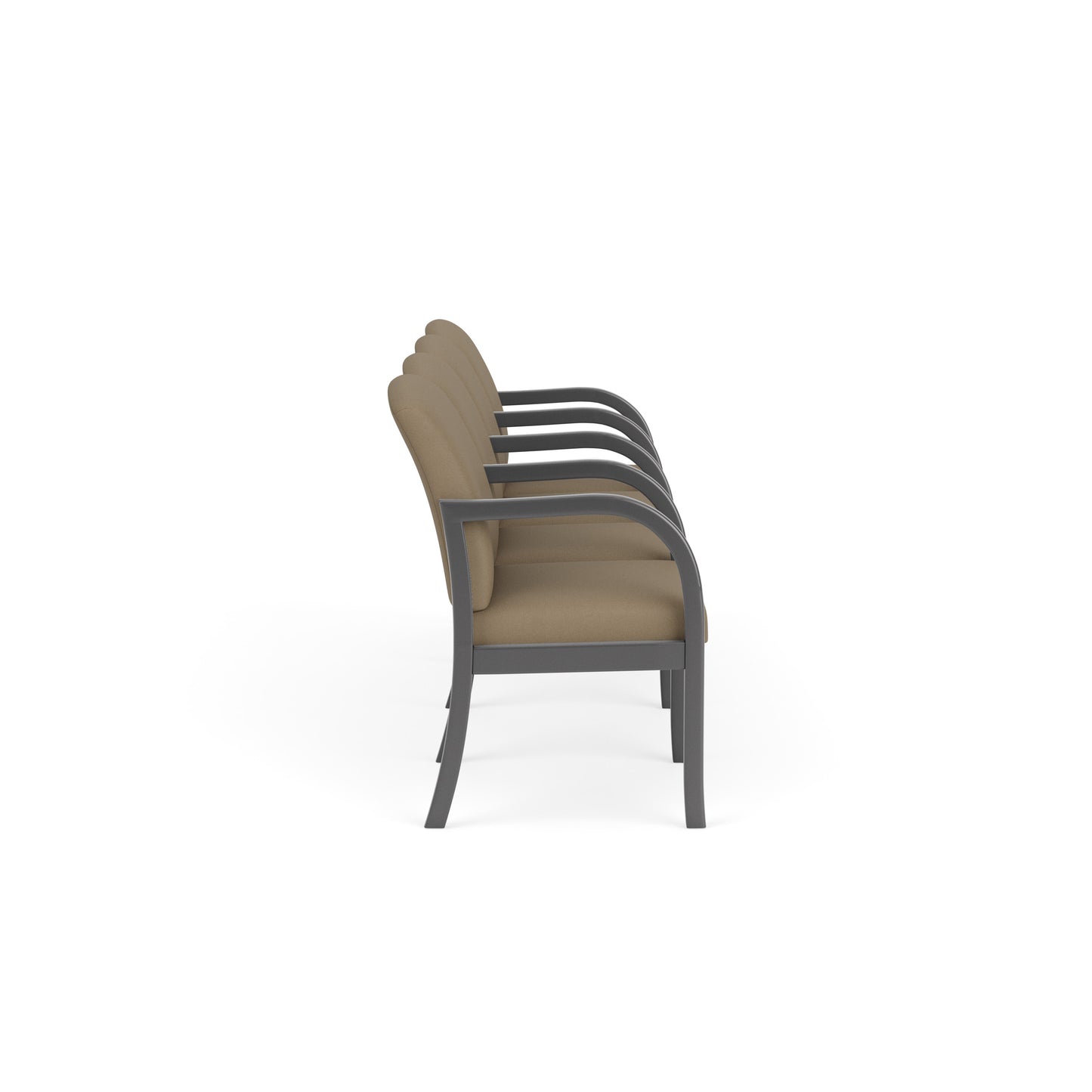 Weston Waiting Reception 4 Seat Tandem Seating Wood Frame