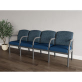 Weston Waiting Reception 4 Seat Tandem Seating Wood Frame