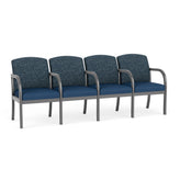 Weston Waiting Reception 4 Seat Tandem Seating Wood Frame
