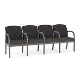 Weston Waiting Reception 4 Seat Tandem Seating Wood Frame