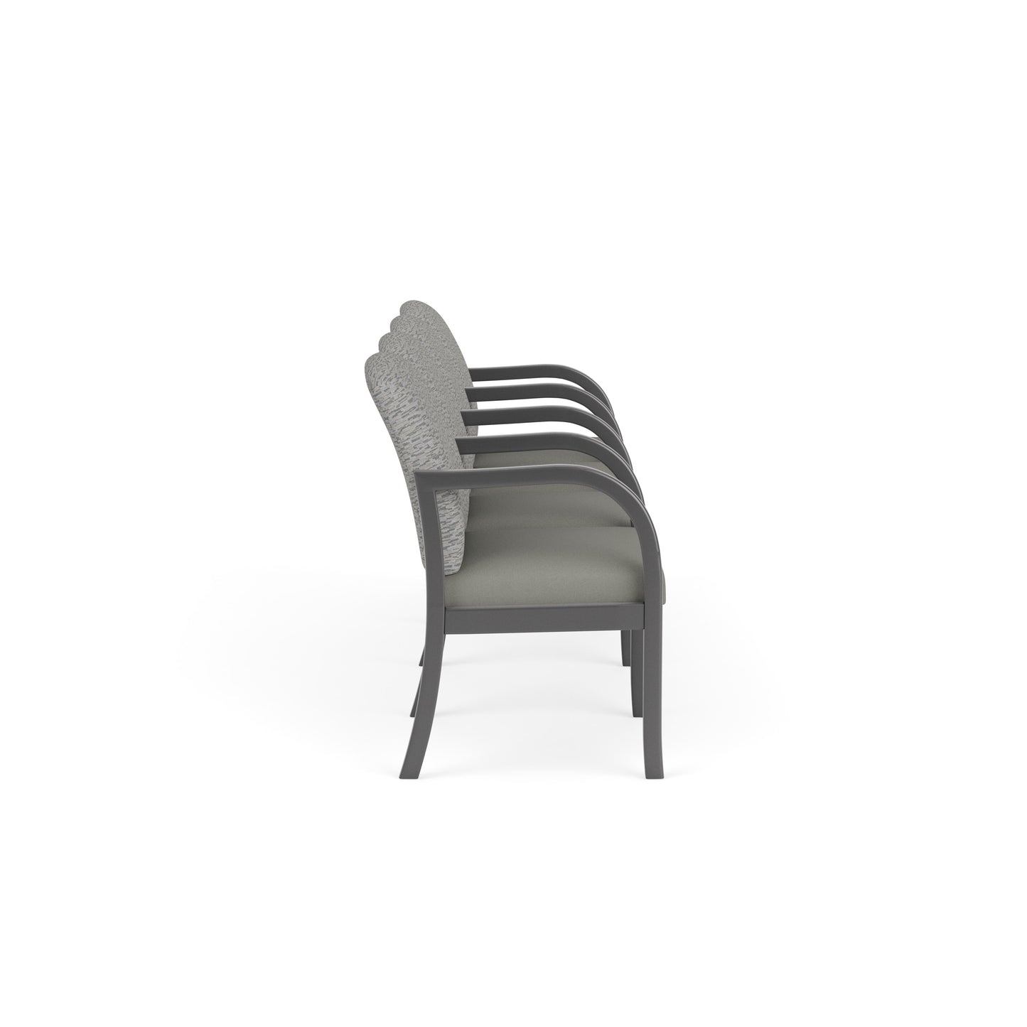 Weston Waiting Reception 4 Seat Tandem Seating Wood Frame