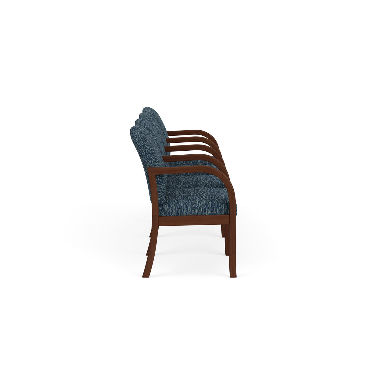 Weston Waiting Reception 4 Seat Tandem Seating Wood Frame