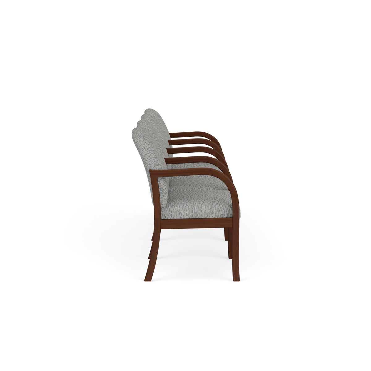 Weston Waiting Reception 4 Seat Tandem Seating Wood Frame