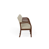 Weston Waiting Reception 4 Seat Tandem Seating Wood Frame