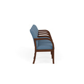 Weston Waiting Reception 4 Seat Tandem Seating Wood Frame