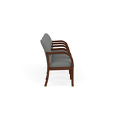 Weston Waiting Reception 4 Seat Tandem Seating Wood Frame