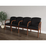 Weston Waiting Reception 4 Seat Tandem Seating Wood Frame