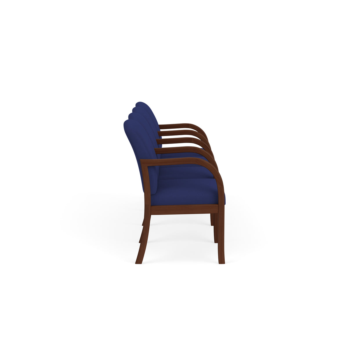 Weston Waiting Reception 4 Seat Tandem Seating Wood Frame