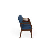 Weston Waiting Reception 4 Seat Tandem Seating Wood Frame