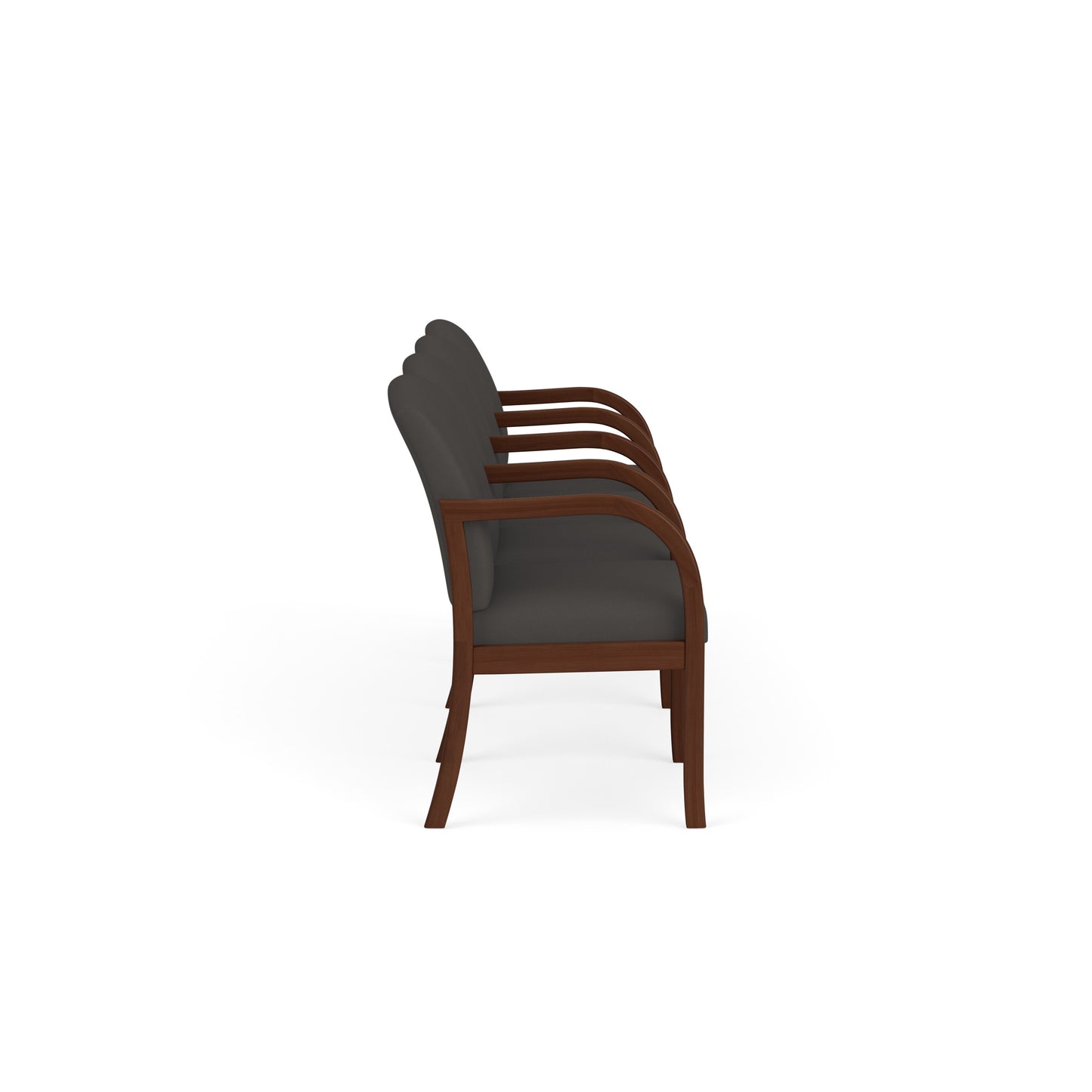 Weston Waiting Reception 4 Seat Tandem Seating Wood Frame