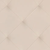 Ashton 30" Square LeatherSoft Tufted Ottoman with Metal Frame, Beige LeatherSoft/Black Frame