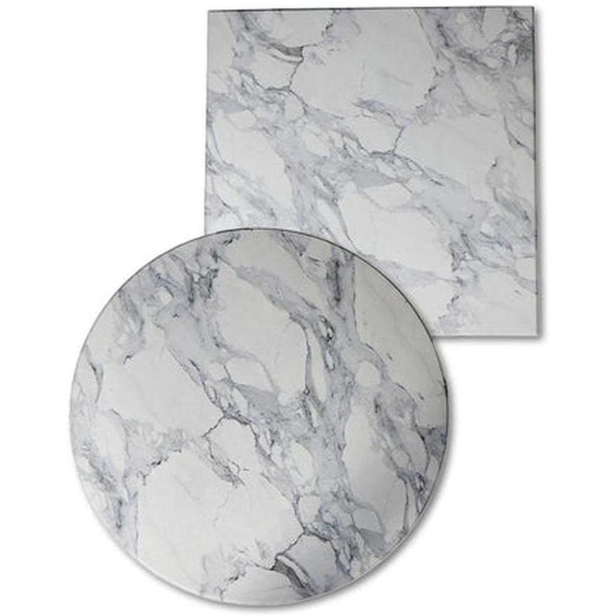 Washed Marble Pattern Powder Coated MDF Outdoor Table Tops