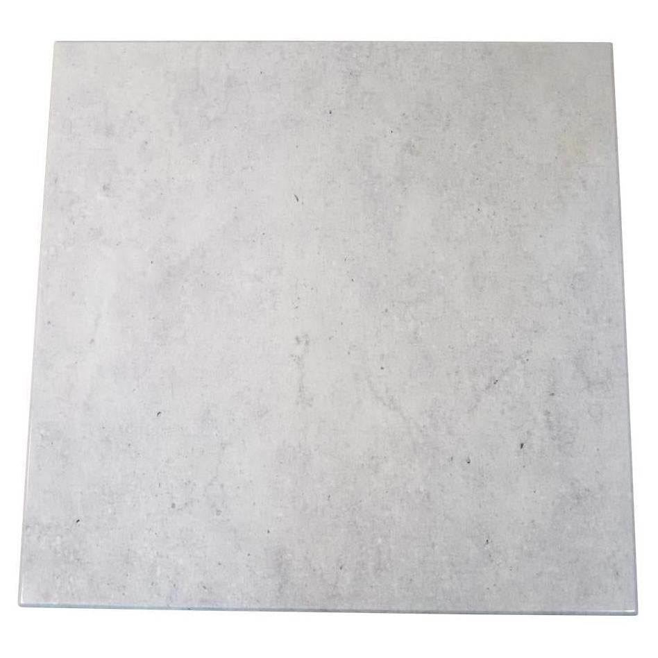 White Limestone Pattern Powder Coated MDF Indoor Table Tops