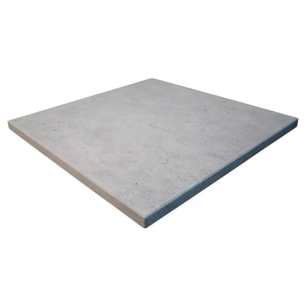 White Limestone Pattern Powder Coated MDF Indoor Table Tops