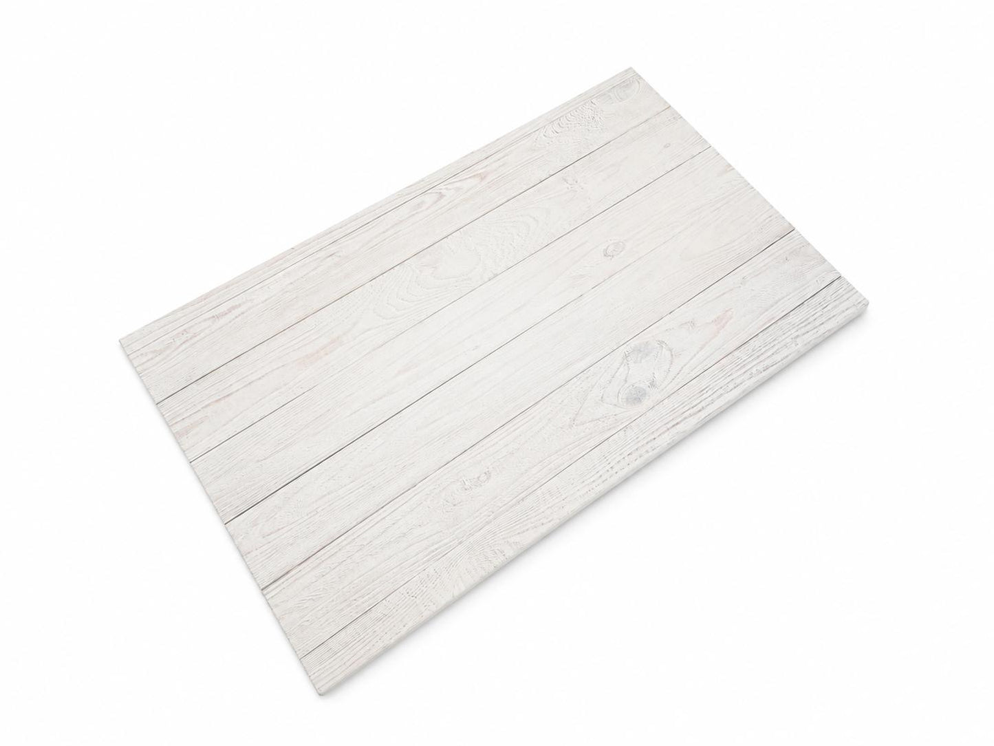 White Washed Plank Pattern Powder Coated MDF Outdoor Table Tops