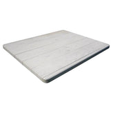 White Washed Plank Pattern Powder Coated MDF Outdoor Table Tops