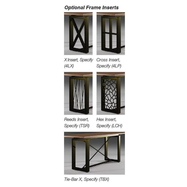 Windowpane Steel Base Communal Table – Restaurant Furniture Plus