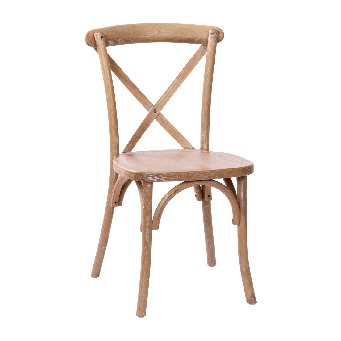 Advantage X-Back Chair with Hand Stained Medium White Grain Finish