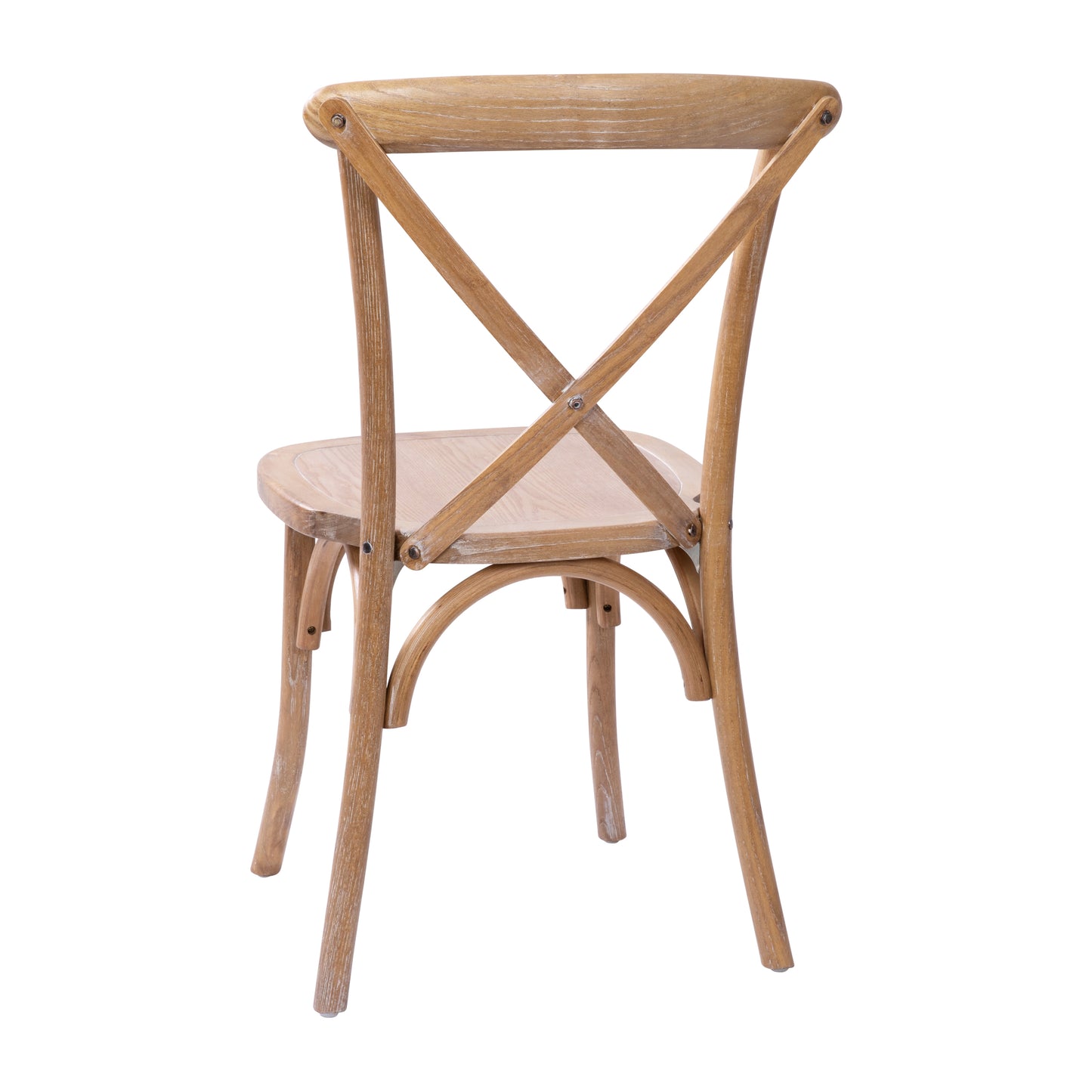 Advantage X-Back Chair with Hand Stained Medium White Grain Finish