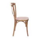 Advantage X-Back Chair with Hand Stained Medium White Grain Finish